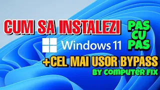 TUTORIAL // CUM SA INSTALEZI WINDOWS 11 PE ORICE PC PAS CU PAS (BYPASS din regedit)