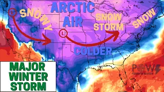 Major Winter Storm! Arctic Blast & Blizzard Conditions! - POW Weather Channel