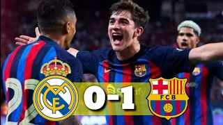 Real Madrid vs Barcelona 0-1 Highlights & All Goals 2022