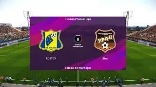 PES 2020 | Rostov vs Ural - Russia Premier League | 30 November 2019 | Full Gameplay HD