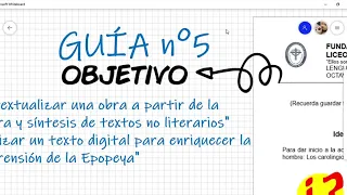 OCTAVO BÁSICO Guías 4   5   6 Lengua Y Literatura