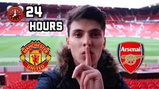 SLEEPING OVERNIGHT In Manchester United Football Stadium!