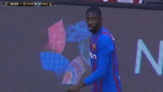 Ousmane Dembele vs Real Madrid | 12/01/2022 HD