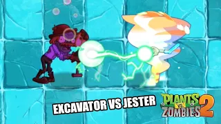 EXCAVATOR Vs JESTER Zombie | Plants Vs Zombies 2 - PvZ 2 | Who Will Win? | #4