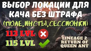 Выбираем оптимальный уровень для кача/фарма в Lineage2 на обновлении Return of the Queen Ant