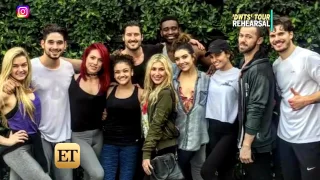 Laurie Hernandez & Val Chmerkovskiy - Inside the Dancing With the Stars Tour Rehearsals (12/08/16)