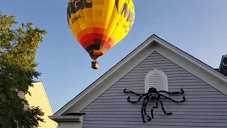 Hot Air Balloon Close Call Encounter With House