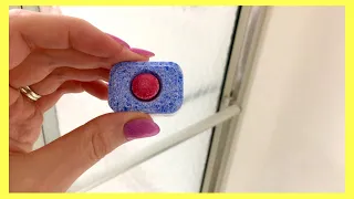 Put a Dishwasher Tablet in your Shower & WATCH WHAT HAPPENS Next! (Bathroom Cleaning Hacks)