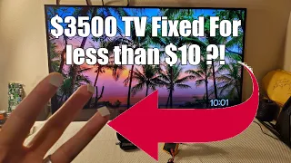 $3,500 Sony XBR TV Fixed for less than 10 dollars