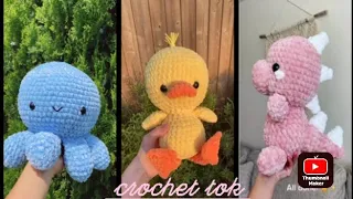 Crochet a plushie with me / tiktok compilation 💗