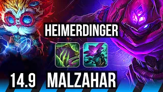 HEIMERDINGER vs MALZAHAR (MID) | 10/2/11, 1100+ games | NA Master | 14.9