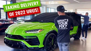 TAKING DELIVERY OF A 2022 LAMBORGHINI URUS!