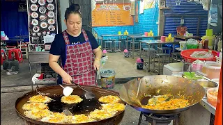 Amazing Wok Skills! Thai Chef Make The Best Seafood Omelette & Pad Thai | Thai Street Food