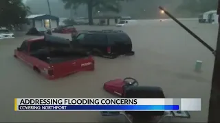 Northport mobile home park impacted by flood waters twice in 2021