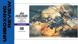 Hasegawa AH-64 Apache Longbow in 1/72 Scale - Unboxing Review