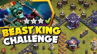 Easily 3 Star The Beast King Challenge|Clash Of Clans|#coc#clanfire@clanfire #cocevents#cocattack