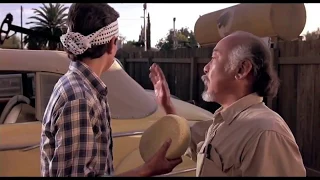 The Karate Kid (1984) - Washing The Cars (4/4) HD