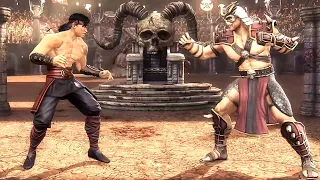 Mortal Kombat 9 - How To beat Shao Kahn Vs Liu Kang Story Mode