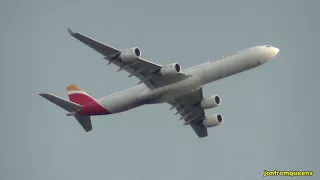 Iberia A340 Airbus taking off from JFK