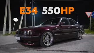 BMW E34 V8 TURBO против Mercedes-Benz W210 & W203 KOMPRESSOR - ГОНКА