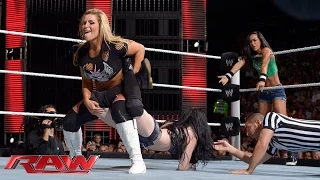 AJ Lee & Paige vs. Natalya & Emma: Raw, July 21, 2014