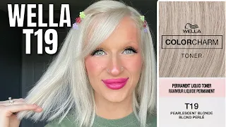 TRYING NEW WELLA T19 Pearlescent Blonde TONER
