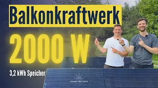 2000W Balkonkraftwerk mit 3,2 kWh Speicher: Aufbau und Betrieb Anker SOLIX Solarbank 2 E1600 Pro_New