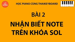 #2 🎹 TỰ HỌC PIANO | Nhận Biết Nốt Trên Khóa Sol và Mẫu Luyện Ngón Số 2