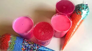 Making Crunchy Slime With Piping Bags #33 #slimepipingbags #diyslime