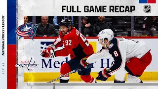 Blue Jackets @ Capitals 2/8/22 | NHL Highlights