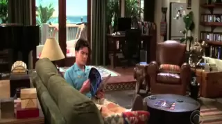 Enrique Iglesias scenes from Two and a half men S04E23