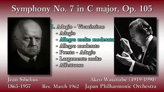 Sibelius: Symphony No. 7, Watanabe & JPO (1962) シベリウス 交響曲第7番 渡邉暁雄