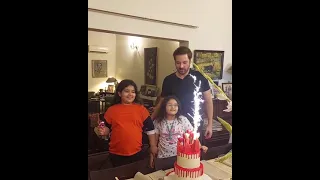 Mikaal Zulfiqar celebrating the birthday of his daughter/#mikaalZulfiqar