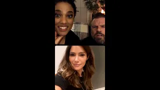 Freema Agyeman & Tyler Labine Go Live with Janet Montgomery