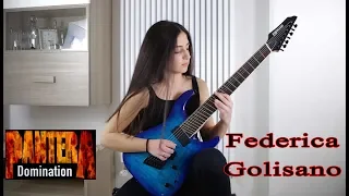 Domination - Pantera - Solo Guitar Cover Federica Golisano 14 Year OLD