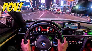 POV - Modified BMW 440i In New York City Streets