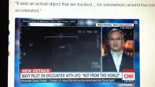 NAVY PILOT ON ENCOUNTER WITH UFO: 'NOT FROM THIS WORLD' (TV) (CNN)