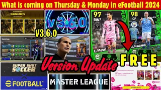 V3.6.0 - What is coming on Thursday & Monday in eFootball 2024, POTW, 7th Anniversary, Free Coins