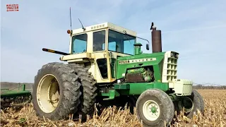 OLIVER 2255 Tractor Working on Fall Tillage