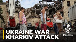 Ukraine war: College dormitory in Kharkiv hit in drone attack