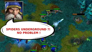 Warcraft 3 - ranked - SPIDERS UNDERGROUND ?! NO PROBLEM !