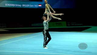 Netherlands 1 (NED) - 2018 Acrobatic Worlds, Antwerpen (BEL) - Balance  Mixed Pair