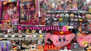 TOY SHOPPING IN MÜLLER ♡🛍️ Monster High, Rainbow high, Funko Pop, Anime,Barbie ,LOL ,Harry Potter⚡️