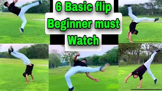 6 basic flip learn at home | how to start flipping |