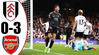 Fulham Vs arsenal (0-3) | Trossard assists, Odegaard & Martinelli goal | partey & saka