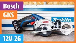 Bosch GKS 12V 26 Cordless hand-held circular saws for cuts up to 26.5 mm Makita track saw compatible