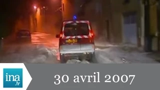 20h France 2 du 30 avril 2007 - Orages de grêle dans le Rhône - Archive INA