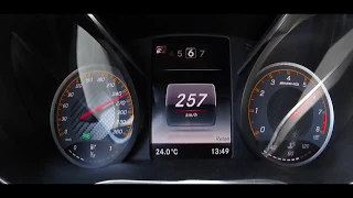 MERCEDES-BENZ AMG GTR TOP SPEED RUN 0-290 km/h - German Autobahn