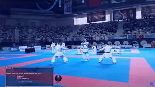 Kuwait vs Turkey | Final Male Kata Team | Kocaeli 2022