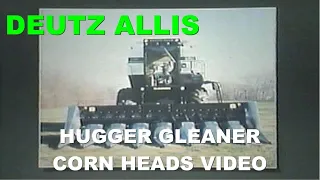 1988 Deutz Allis Gleaner Combine Hugger Corn Heads Video